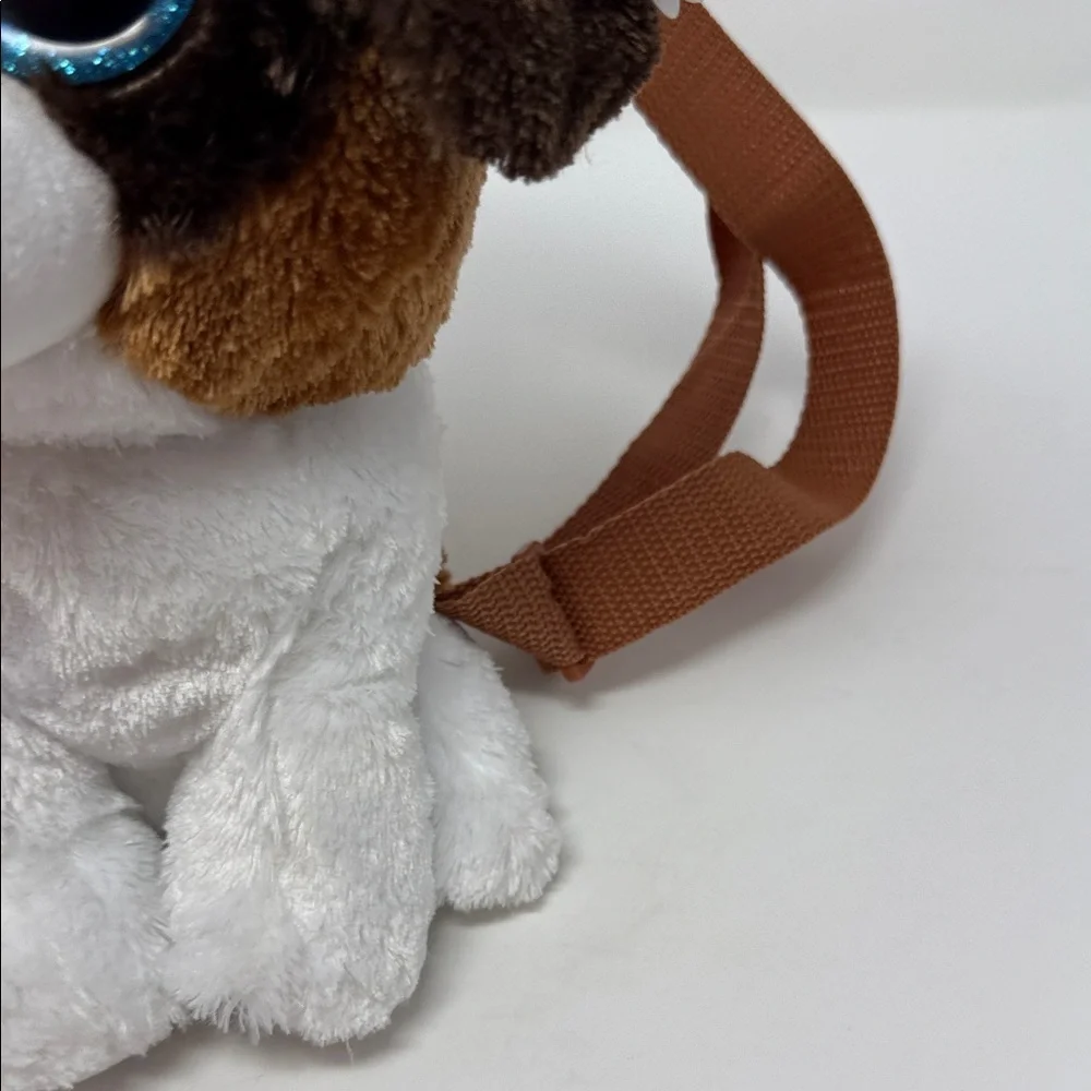 Ty Plush Dog Backpack with Brown and White “Duke” Brand New beanie babies